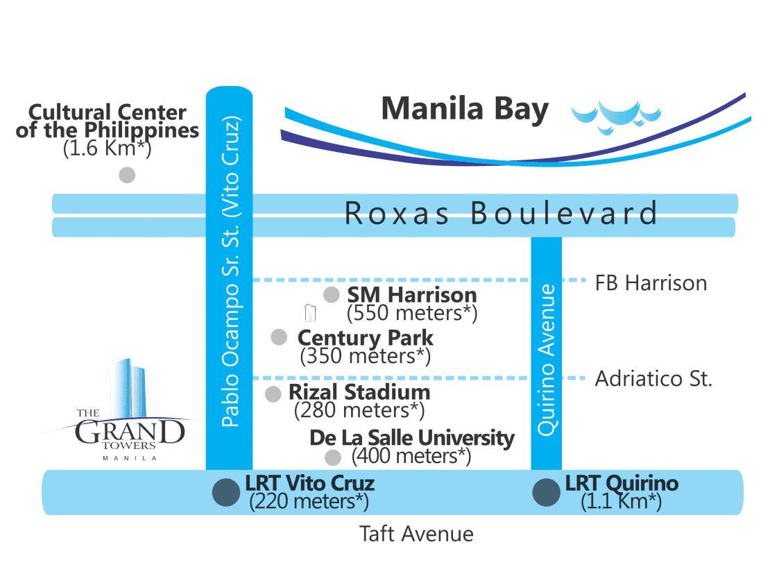 Vicinity Map The Grand Towers Manila