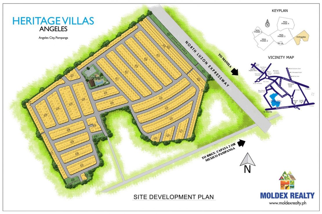 Site Development Plan for Heritage Villas at MetroGate Angeles