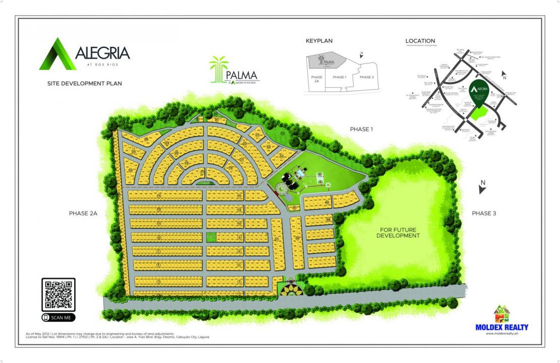 Site Development Plan for Alegria at Dos Rios