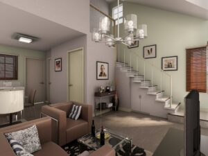 01 Ashley House - Architect_s Perspective of Living Area