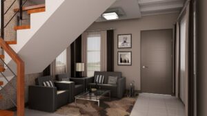 Brie, Interior Perspective of Living Area