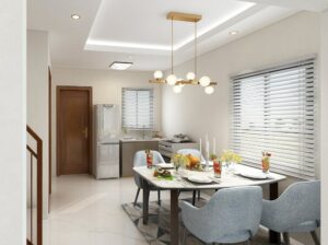Bailey, Interior Perspective of Dining Area & Kitchen