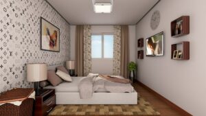 Kathryn House Model - Architect's Perspective of Bedroom_2