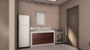 Brie, Interior Perspective of Kitchen