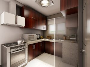 Chloe, Interior Perspective of Kitchen